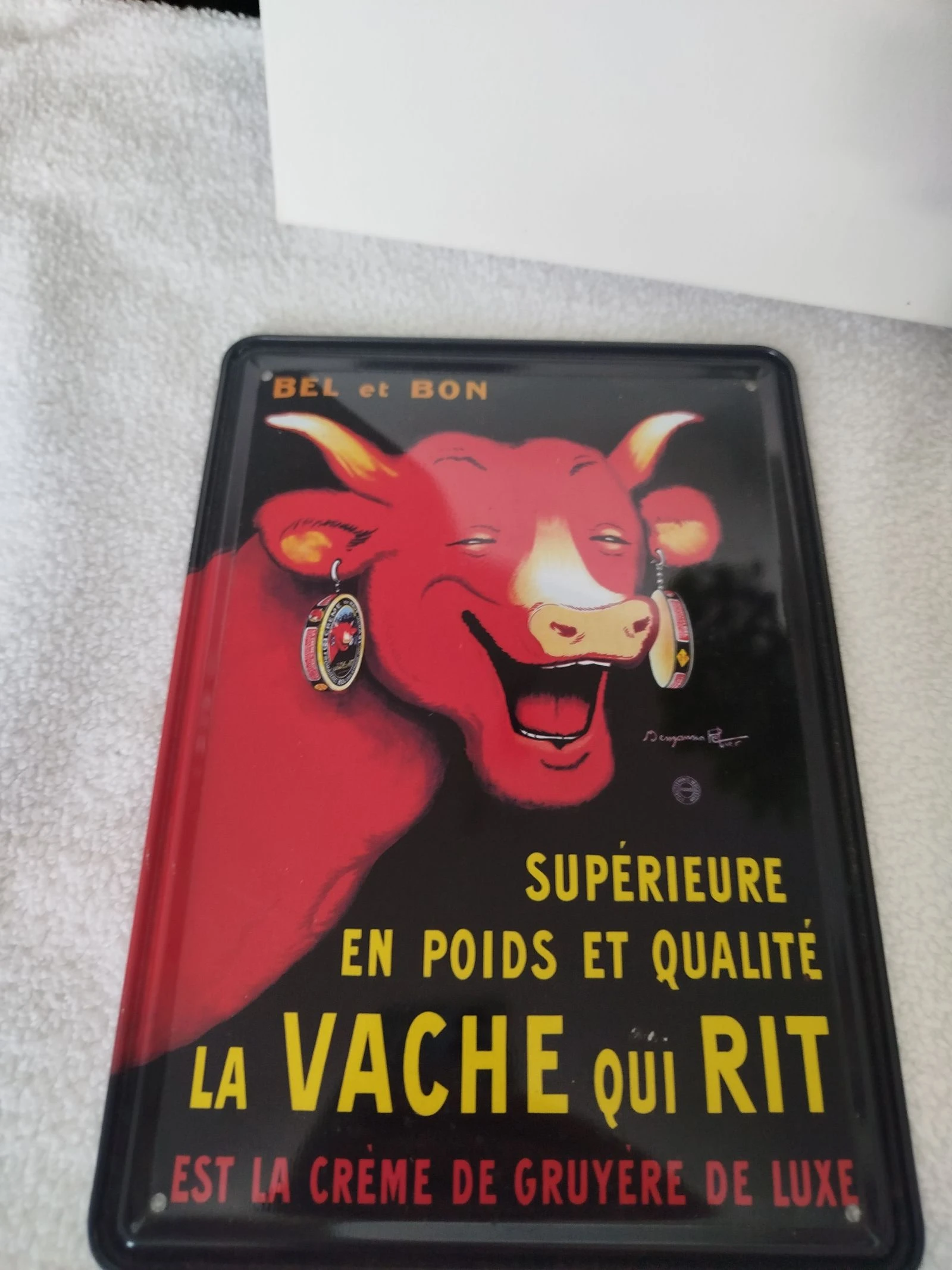 Metal sign La vache qui rit Clouet Edition – photo 2